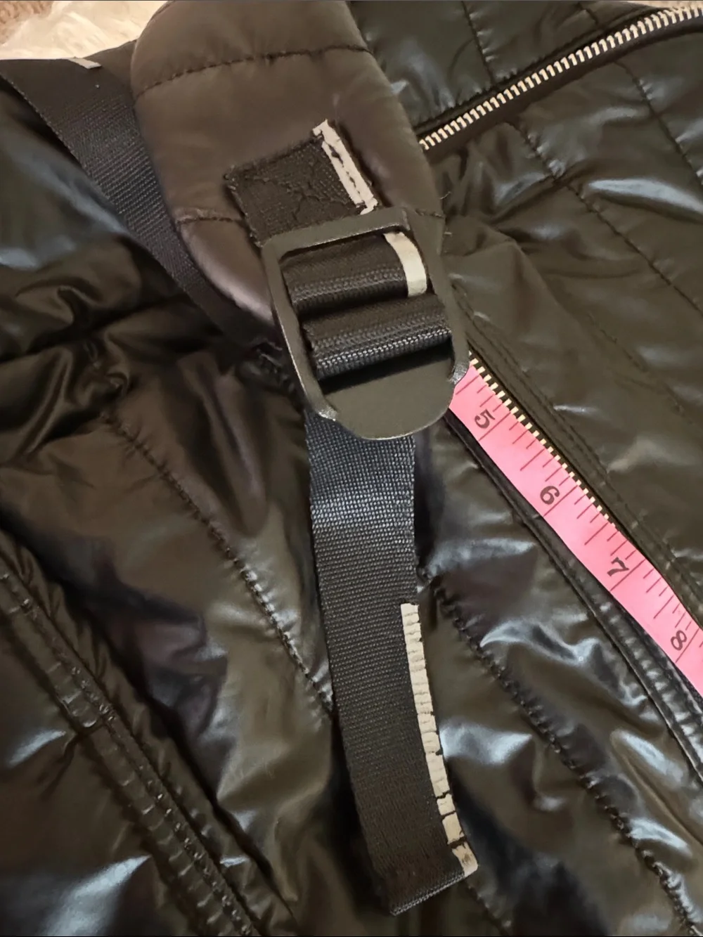 PINK Victoria's Secret Black Quilted Puffer Backpack